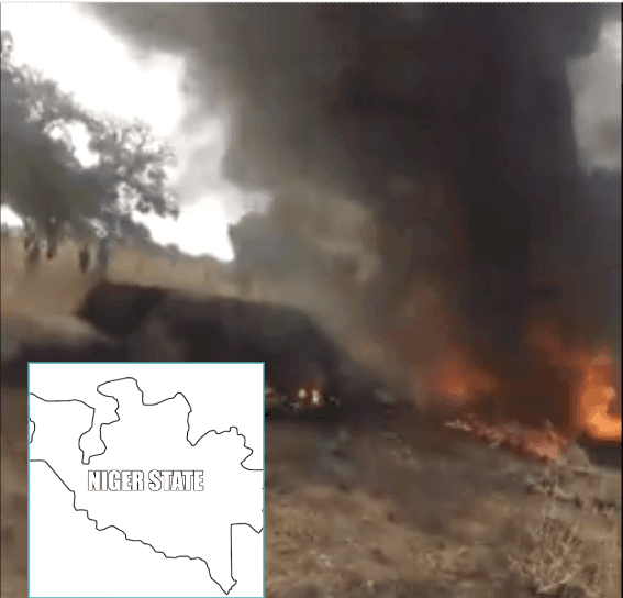 Breaking: Military Alpha Jet crashed in Niger State Community