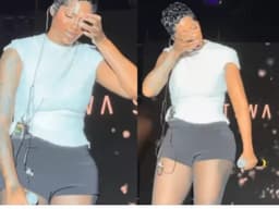 Tiwa Savage Breaks Down in Tears During Live Performance
