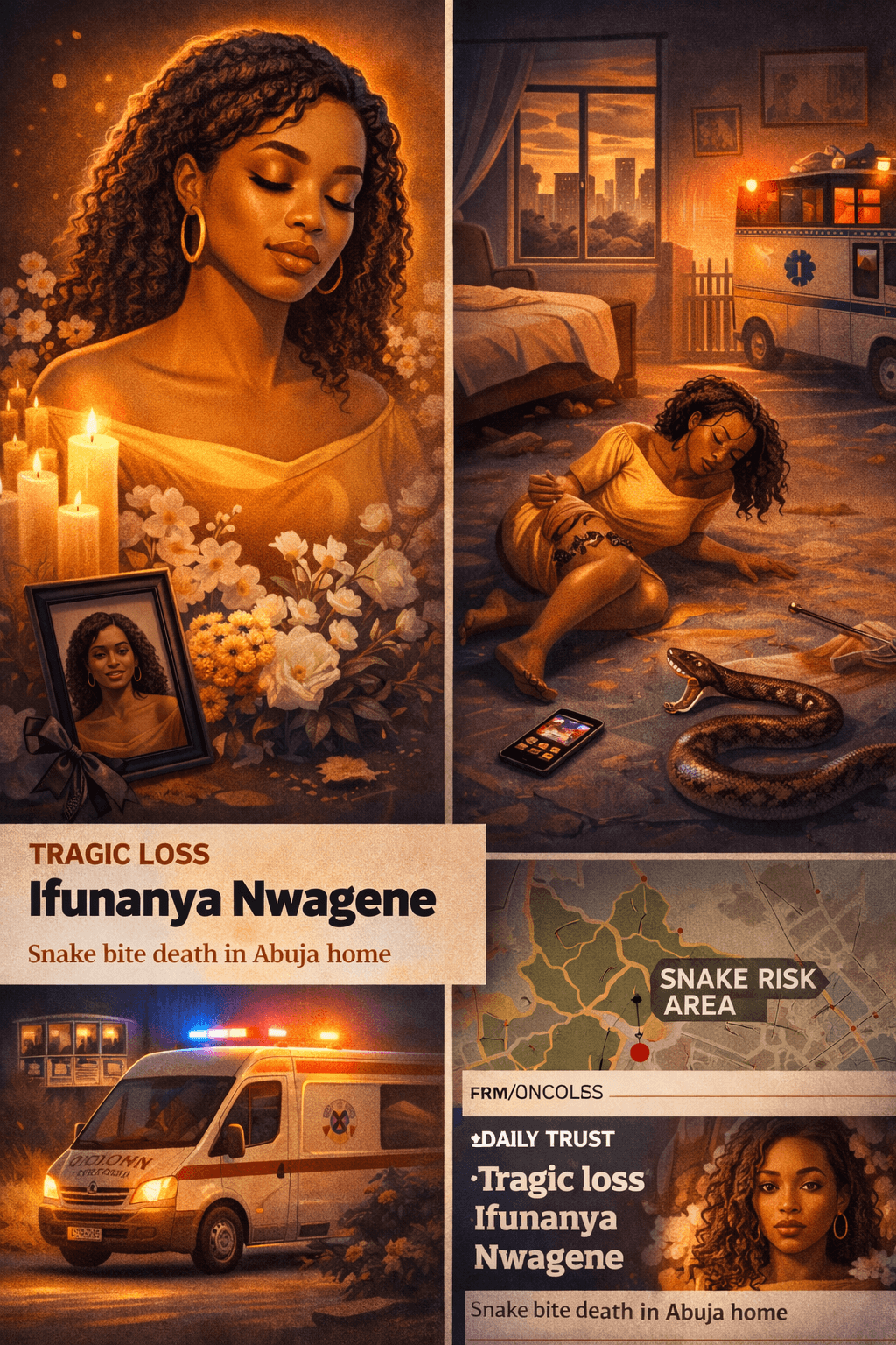Abuja Tragic Snake Bite: Singer Ifunanya Nwagene’s Death Sparks Home Safety Debate