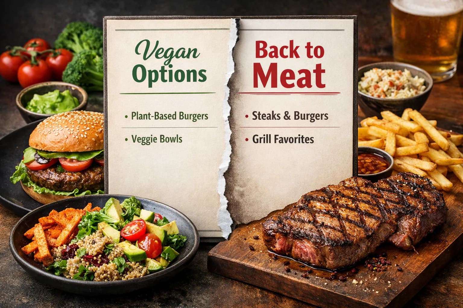 UK Restaurants Scale Back Plant-Based Menus While Consumer Habits Shift