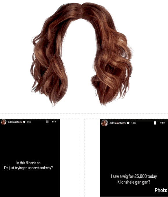 £5,000 (N9.6 Million) For Wig in Nigeria? Social Media Abuzz After Adesua Etomi Reaction